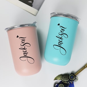 Personalized Birth Flower Tumbler, Personalized Birth Flower Coffee Cup With Name, Bridesmaid Proposal, Party Favor, Birthday, Gifts For Her