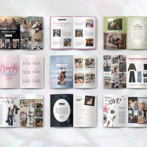 Birthday Magazine Bestie Gift Template, Custom Birthday Gift For Girl Best Friend, Birthday Keepsake Gift For Her, Canva Template, 009 image 4