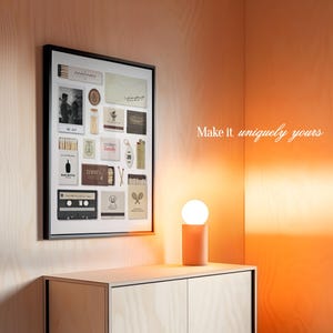Modelo personalizado para impressão de arte em caixa de fósforos neutra, pôster de caixa de fósforos para imprimir, presente de aniversário para namorado e namorada, modelo do Canva imagem 8