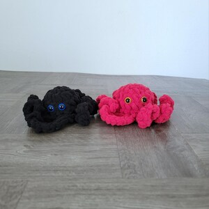 Crochet Octopus Pair: Handmade Amigurumi Plush Desk Decor