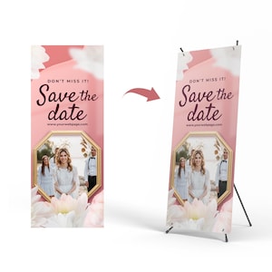 Personalized X-Stand Banner – With Stand & High-Quality Print | 24x63 | Custom Event Signs Custom Birthday X Stand Banner