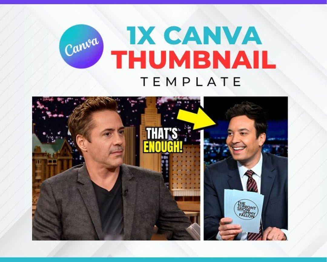 1 Canva Youtube Thumbnail Template for Faceless Celebrity News ...
