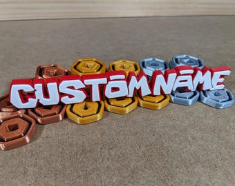 Roblox retrostijl aangepaste naam gepersonaliseerd gamingbord - 3D-geprint bureauaccessoire feestdecoratie