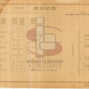 DESSINS DU BÂTIMENT | Plans dessinés à la main, élévations et détails structurels