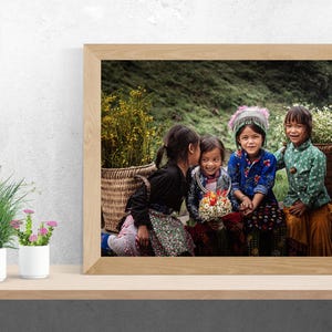 Foto di viaggio incorniciata | arte originale | Poster incorniciato | Decorazioni murali | Arredo casa | Viaggio Vietnam Paesaggio Ritratto