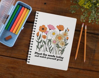 Spiralblock für persönliches Wachstum - Linierte Linie