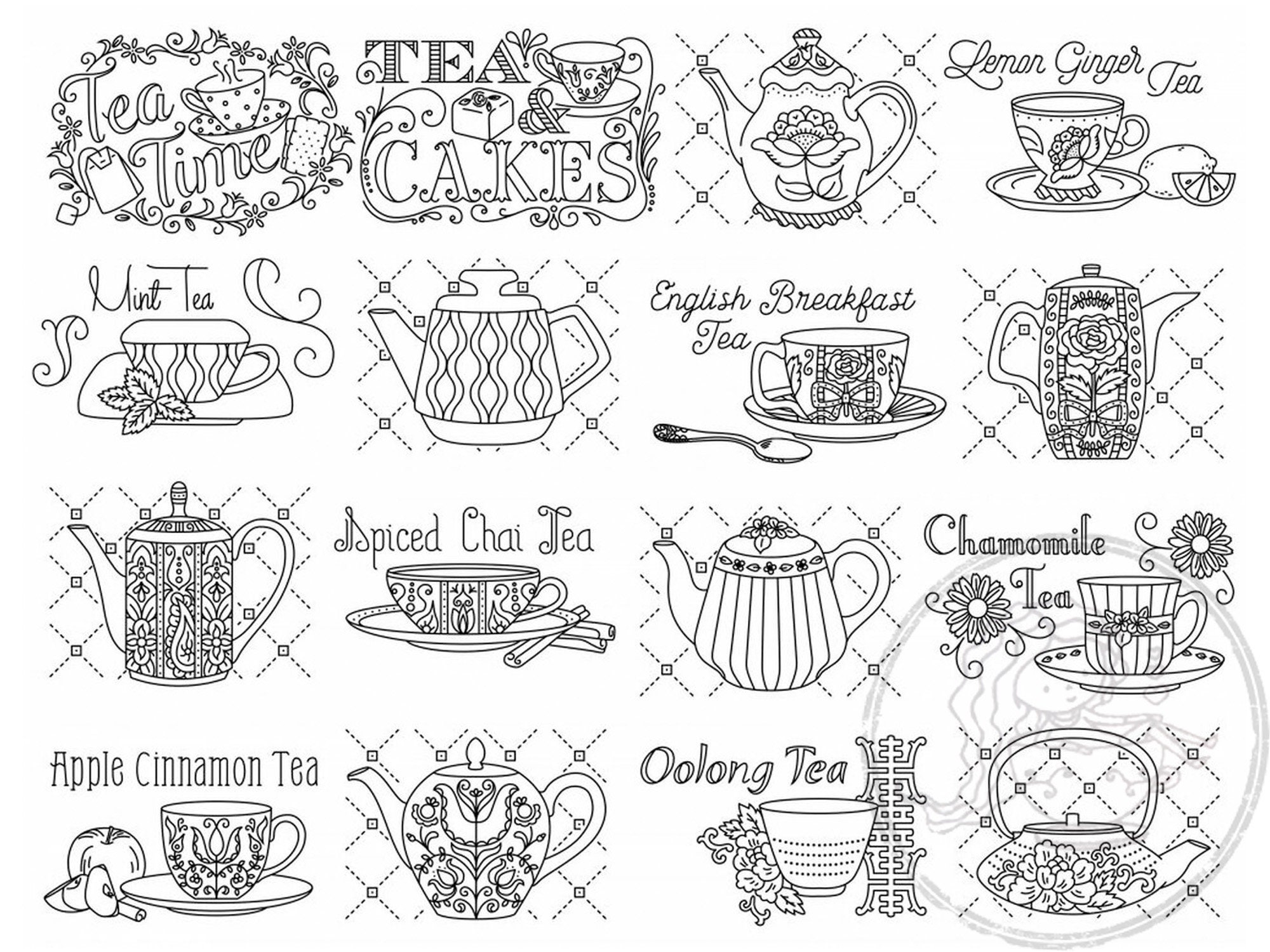 I DO】Persimmon dyed tea mat handmade double-sided embroidery tea