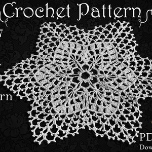 PATTERN - Picot Doily, Crochet Pattern for Sweet 11.5 Inch Doily, Old Pattern Reproduced in PDF and JPG Format 102