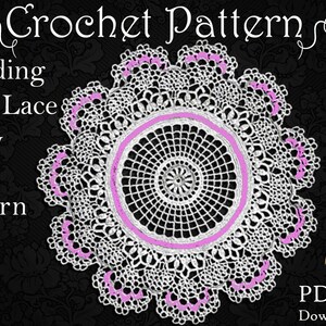 PATTERN - Wedding Cake Doily, Crochet Pattern for 14 Inch Doily, Old Pattern Reproduced in PDF Format 111