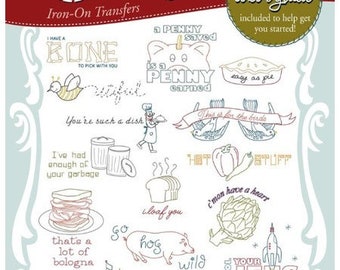 SR8 Stitcher's Revolution, Say What, Hot Iron Transfers, Uncut Transfers