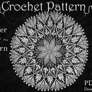 PATTERN - Cluster Stitch Doily, Crochet Pattern for Sweet 22 Inch Doily, Old Pattern Reproduced in PDF Format 105