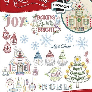 Stitcher&#39;s Revolution, SR39, Christmas Bliss, NEW Transfer Pattern, Hot Iron Transfers