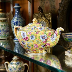 Sadler Sophie Chintz Teapot, 4 Cup, Transferware Tea Pot 18708