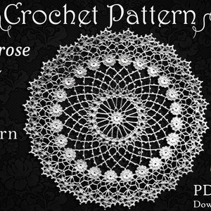 PATTERN - Primrose Path Doily, Crochet Pattern for Approx 12 Inch Doily, Old Pattern Lovingly Reproduced in PDF Format 122