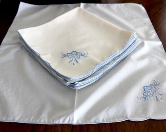 Polyester Embroidered Dinner Napkins, Set of 8 - 14602