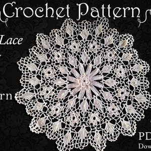 PATTERN - Irish Lace Doily, Crochet Pattern for 11 Inch Doily, Old Pattern Reproduced in PDF Format 119
