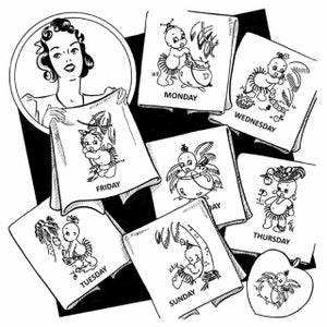Aunt Martha&#39;s, Tropical Babies, 3967, NEW Transfer Pattern, Hot Iron Transfers, Made in USA