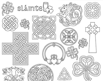 Aunt Martha's, Special Edition, Celtic Designs, Embroidery, Transfer Pattern