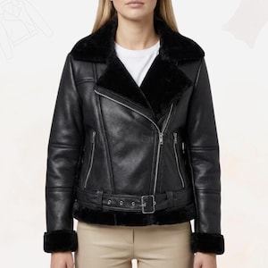 womens-black-lambskin-leather-shearling-aviator-jacket-front-view