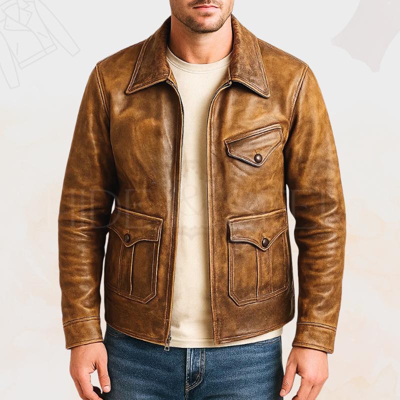 1920s leather jacket - Etsy 日本