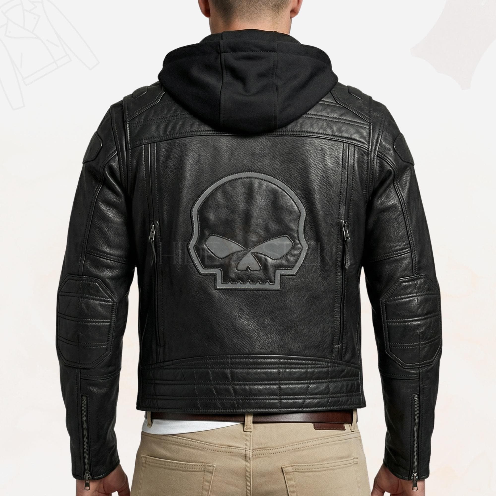 Harley Davidson Skull Jacket - Etsy