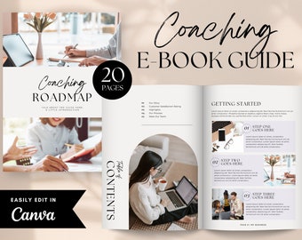 Lavender Coaching Ebook Template: 20-Page Workbook (Canva Editable)