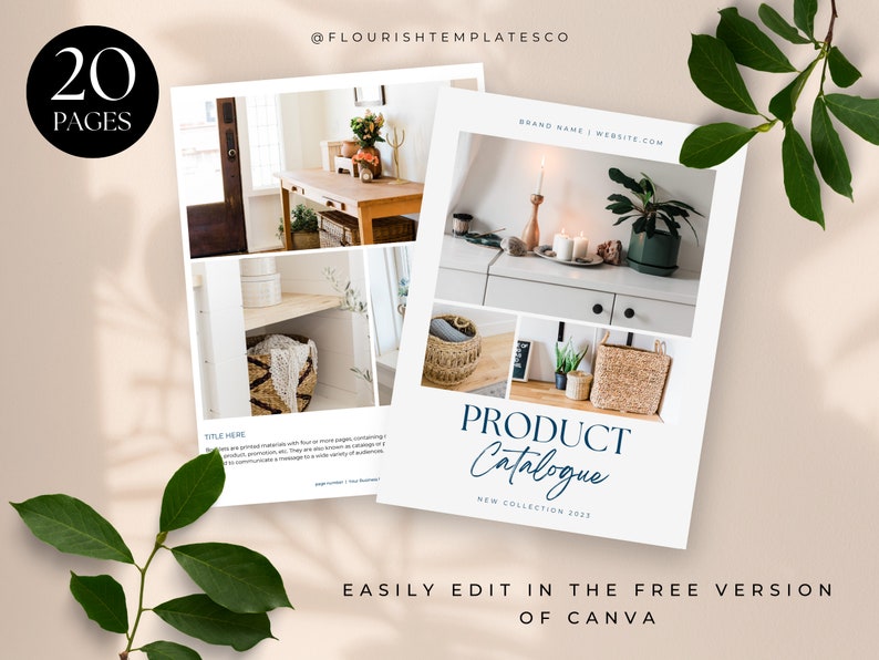 Canva Product Catalogue Line Sheet Template, Wholesale Gift Catalog