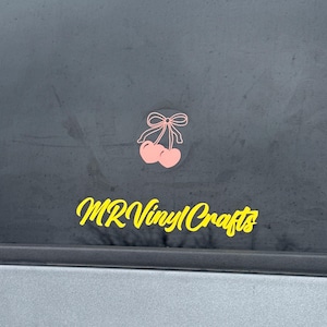 Kersenstickers / vinyl / sticker / vinylsticker / bumpersticker / vinylsticker / telefoonsticker / laptopsticker / raamsticker / leuke sticker /
