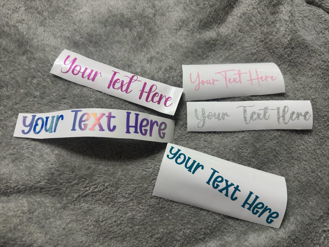 Custom Text Vinyl Decal - Personalized Car Sticker - Etsy