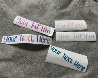 Calcomanía de vinilo con texto personalizado - Adhesivo personalizado para coche