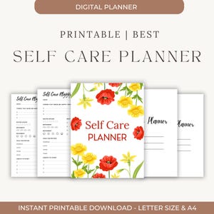 Self care checklist | self care planner | self care journal | self care printable | wellness planner | self care ideas | self care tracker