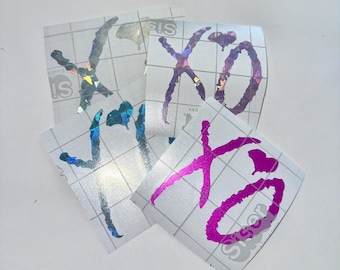 the weeknd XO vinyl car/laptop decal
