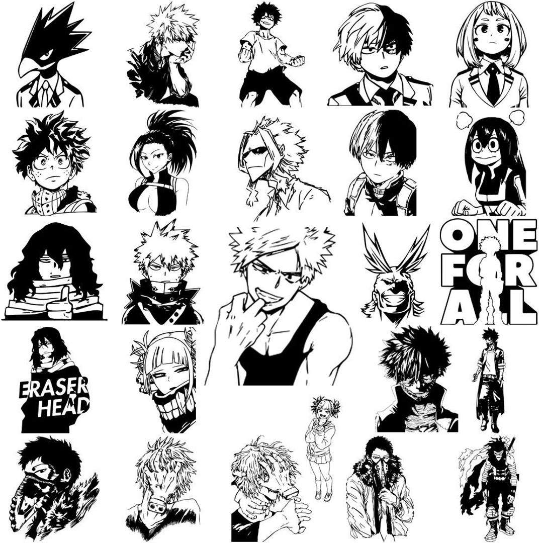 My Hero Academia SVG Bundle | Anime Svg Png Eps | Bakugo Todoroki Deku ...