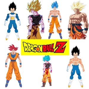 Dragon Ball Z Svg Bundle | Goku Png | Anime Svg | DBZ Sublimation Clipart | Printable Goku Art | Kamehameha Svg | Cricut & Silhouette Files