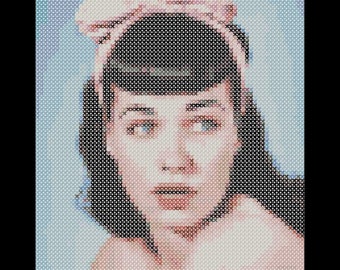 Bettie Page 2 Cross Stitch Pattern