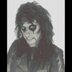 Alice Cooper Cross Stitch Pattern