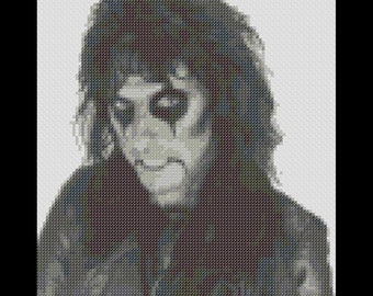 Alice Cooper Cross Stitch Pattern