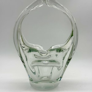 Vintage Murano Art Glass Basket