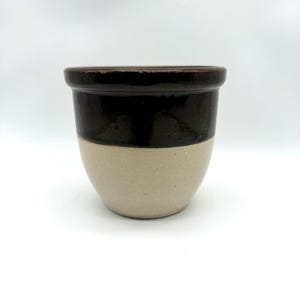 Vintage Two-Toned Stoneware Crock | Planter