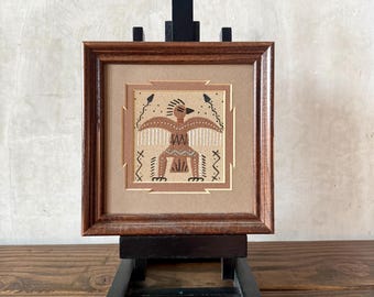 Vintage Navajo Sand Painting by Rozena Ben