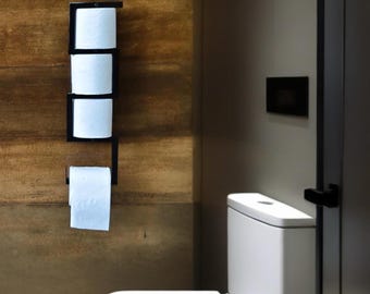 Porte-papier hygiénique en métal, Support mural pour rouleau, Décoration de salle de bain, Cadeau pour nouvelle maison