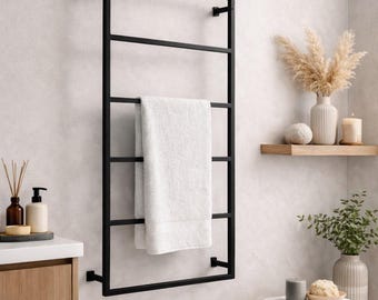 Toallero de pared, Estante metálico multiusos