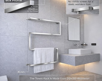 Toallero metálico de pared: un mueble de baño moderno