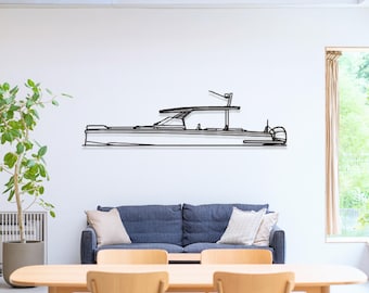 Axopar 37 Suntop Boat Metal Wall Art, Luxury Boat Art, Boat Wall Decor, Sailing Ship Art, Lake House Wall Art,Fishing Boat Decor,Sailor Gift