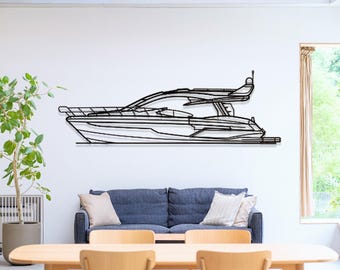 Galeon 510 Sky Boat Metal Wall Art, Modern Yacht Decor