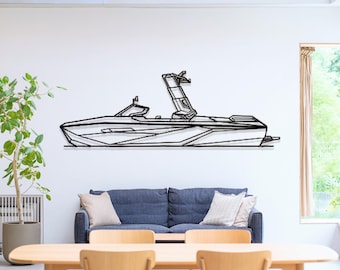 Nautique Paragon G23 Boat Metal Wall Art, Lake House Decor, Boat Wall Decor