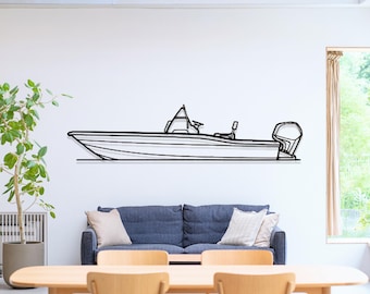Scout 175 Sportfish Boat Metal Wall Art, Luxury Boat Art, Boat Wall Decor, Sailing Ship Art, Lake House Wall Art, Fishing Boat Decor, Sailor
