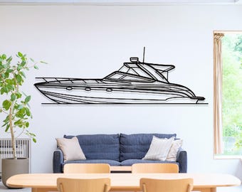 Formula 370SS Boat Metal Wall Art, Lake House Decor