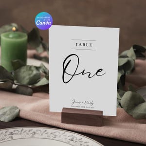 Aurra Wedding Table Numbers | Reception Table Numbers | Table Numbers Wedding Sign | Wedding Breakfast Table Numbers | INSTANT DOWNLOAD