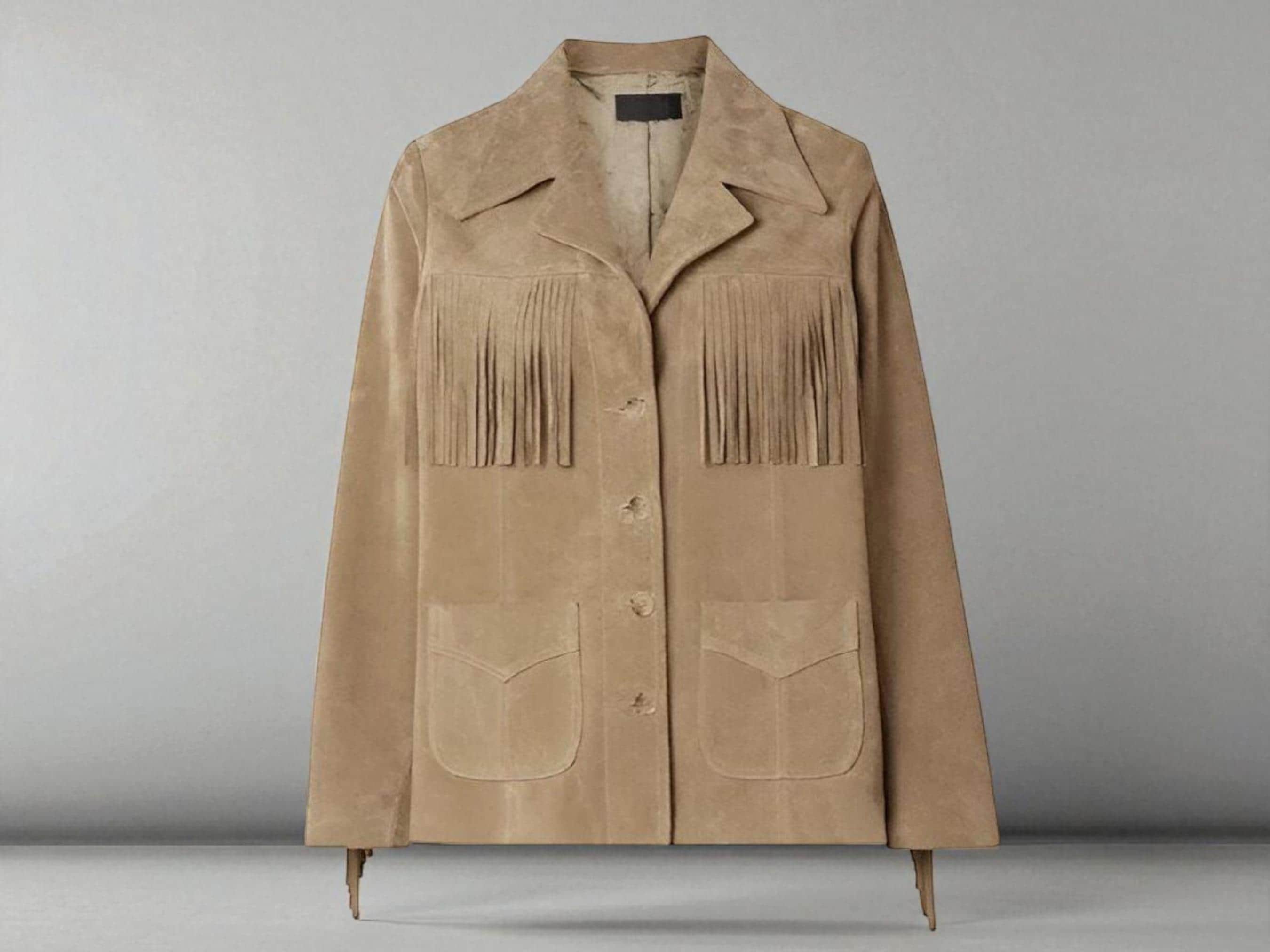 Vintage Suede Fringe Jacket, 70s Western Cowgirl Style - Etsy